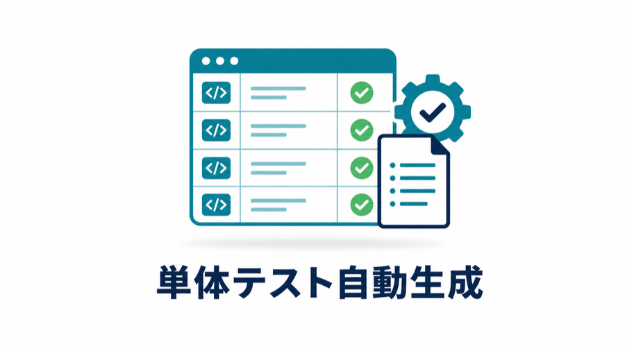 単体テスト仕様書が自動生成され網羅性が確認される様子