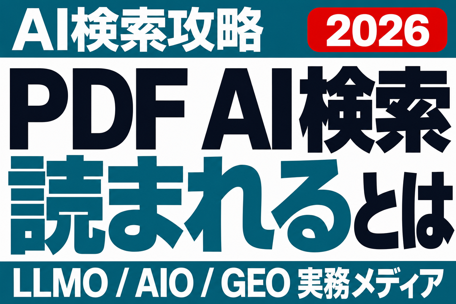 その資料PDF、AIには読まれていないかもしれない｜公開資料の設計のサムネイル