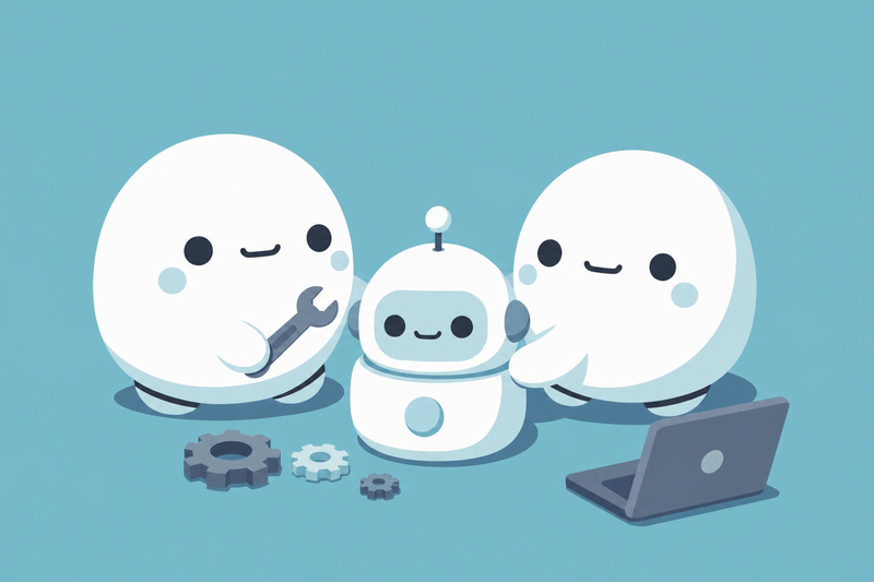 AIエージェント開発のイメージイラスト