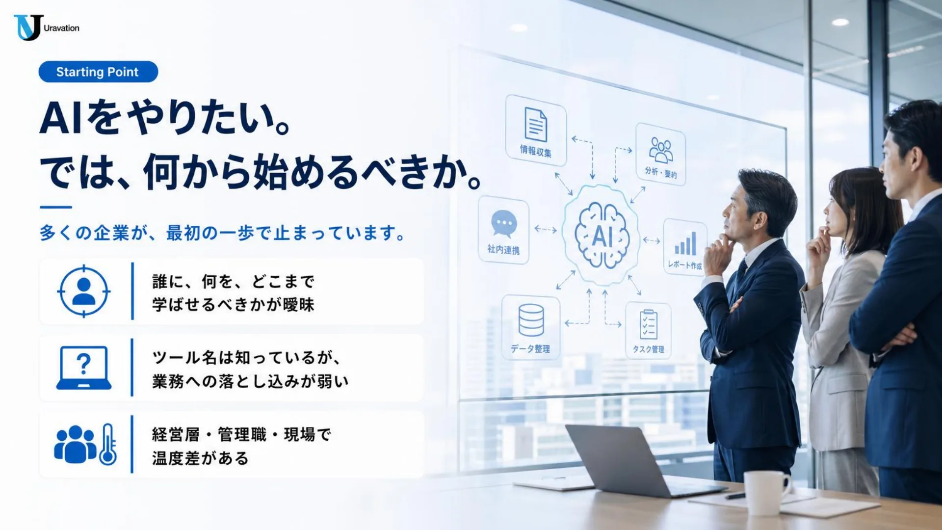 AI活用を始める企業が最初に整理すべき課題