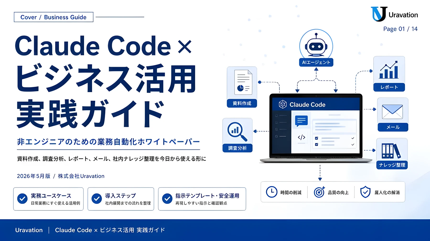 Claude Code × ビジネス活用 実践ガイド 表紙