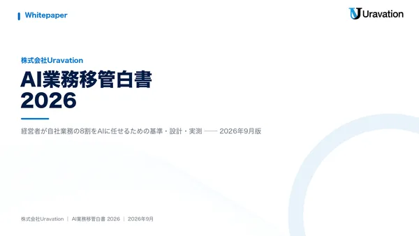 AI業務移管白書2026の表紙