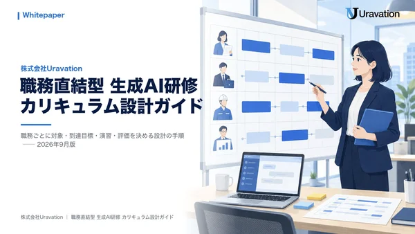 職務直結型 生成AI研修カリキュラム設計ガイドの表紙