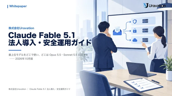 Claude Fable 5.1法人導入・安全運用ガイドの表紙