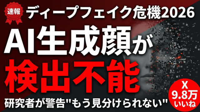 【2026年最新】AIディープフェイクの見分け方7選｜無料検出ツール3選と防衛策