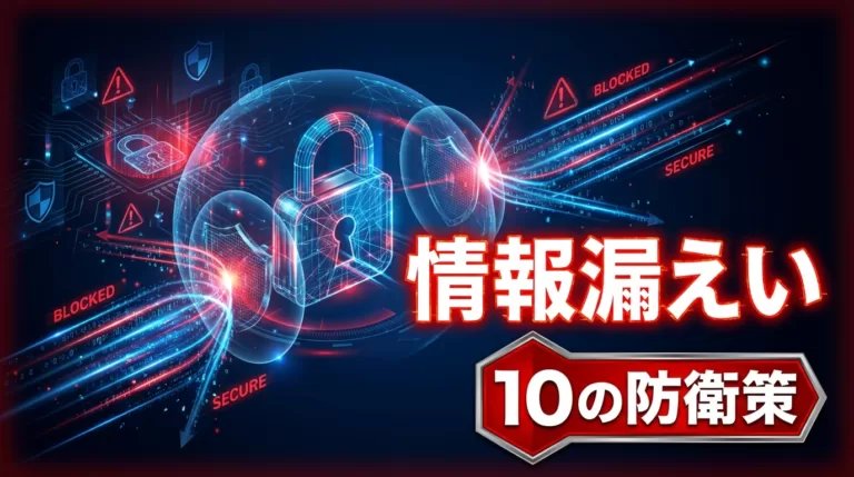 【2026年最新】生成AIの情報漏えい対策｜10の防衛策