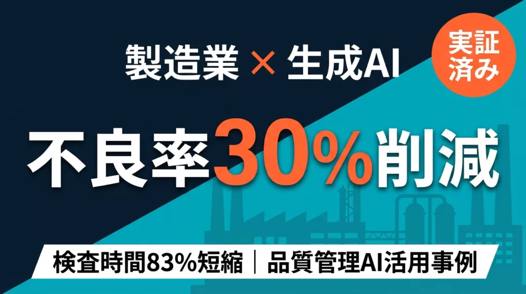 製造業×生成AI — 品質管理部門のAI活用で不良率30%削減 | 株式会社Uravation