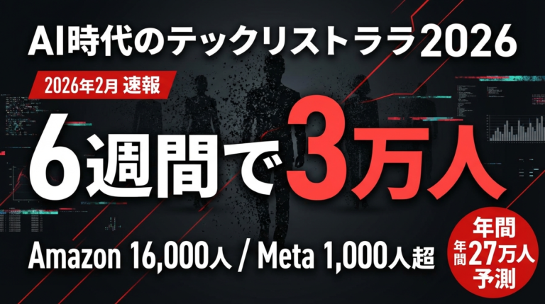 【2026年2月速報】AI時代のテックリストラ加速｜6週間で3万人超——数字が示す構造変化と「生き残り戦略」 | 株式会社Uravation