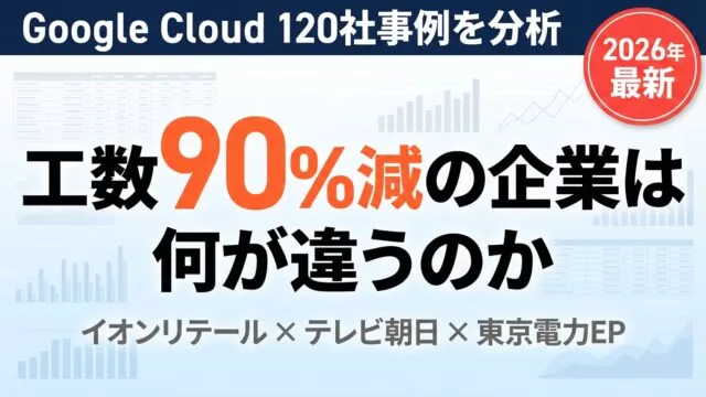 AIで工数90%減の企業は何が違うのか｜120社事例の共通点