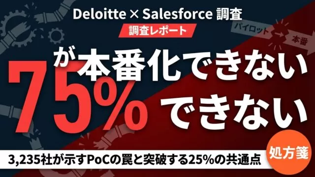 AIパイロットの75%が本番化できない理由｜3,235社調査の処方箋
