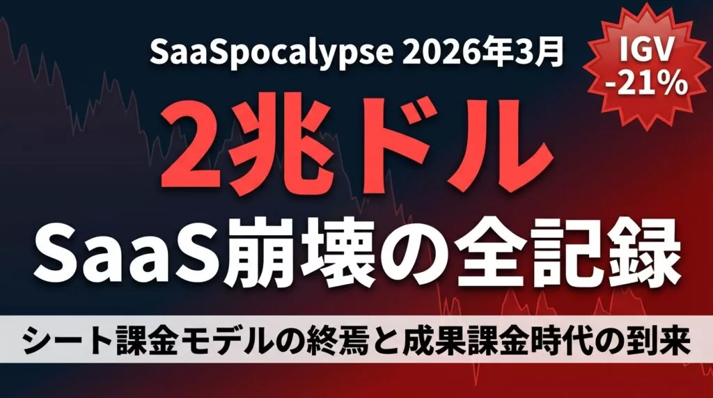 SaaS 2兆ドル消失の全記録｜2026年3月SaaSpocalypseの真相