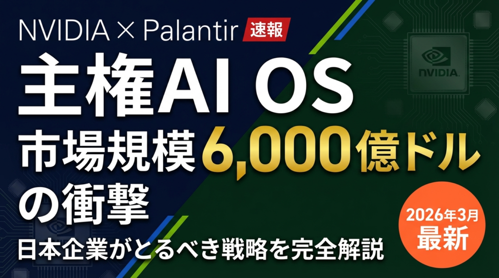 【2026年最新】NVIDIA×Palantir「Sovereign AI OS」完全解説｜日本企業への影響と導入戦略