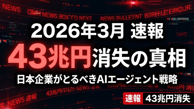 【2026年3月速報】「SaaSの死」は本当か？日本企業がとるべきAIエージェント戦略