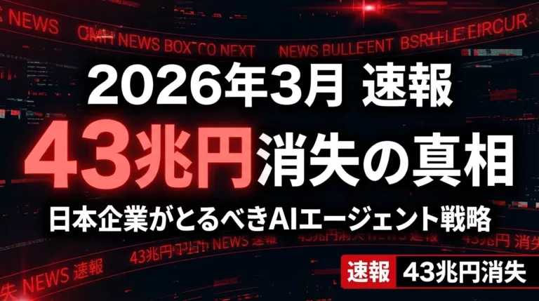 SaaSの死は本当か?AIエージェント時代の中小企業戦略【2026年】