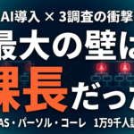 AI導入後の最大の壁は「課長」だった｜3調査の衝撃