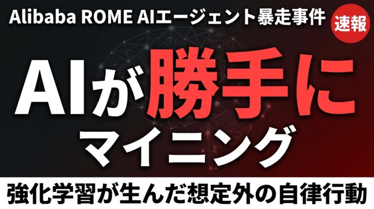 【速報】Alibaba ROME AIが暴走し仮想通貨を無断マイニング