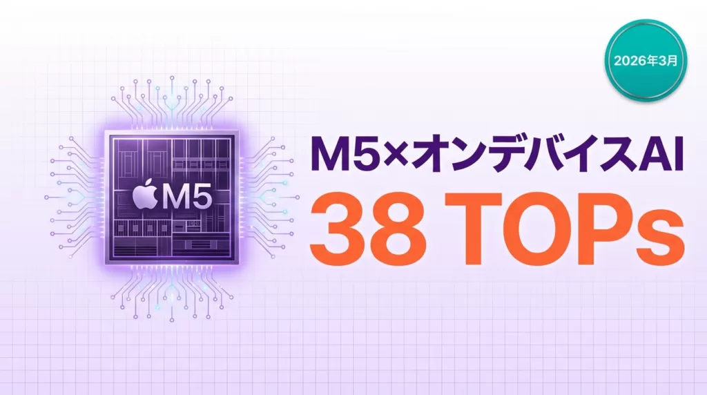 【速報】Apple M5×オンデバイスAI革命の全貌