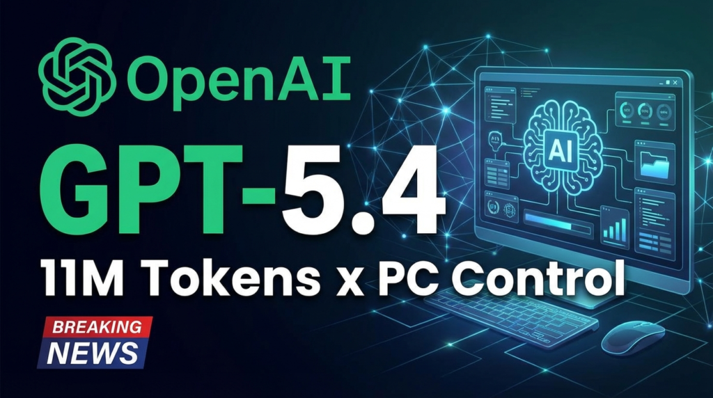 【速報】GPT-5.4完全解説｜100万トークン×PC操作で仕事が変わる