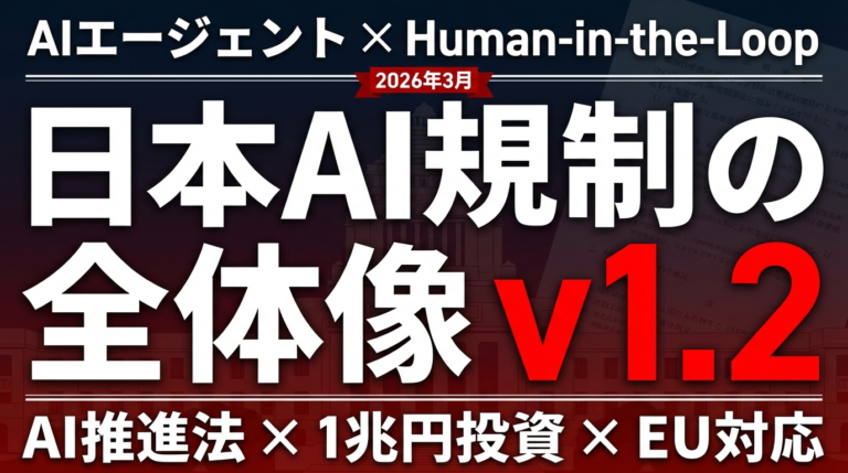 【2026年義務化】AI規制ガイドラインv1.2｜罰則回避の5ステップ
