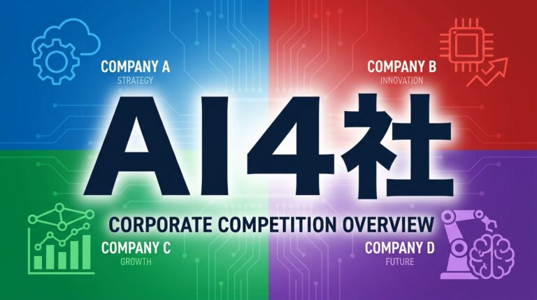 【2026年Q2】AI 4社競争｜Anthropic 32%首位の意味