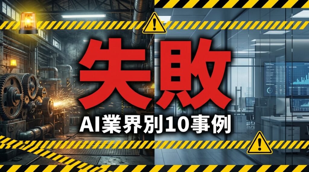 【2026年4月最新】業界別AI導入失敗事例10選｜本番5%の壁
