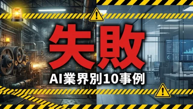 AI導入で失敗しない注意点｜業界別10選