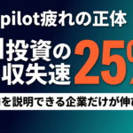 Copilot疲れは本当か？AI投資の回収失速を読む