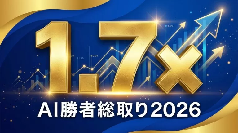 【2026年4月】AI勝者総取り元年|成長1.7倍格差の正体
