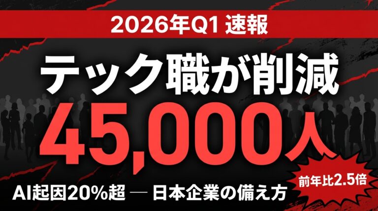 AI起因リストラ45,000人｜企業の備え方