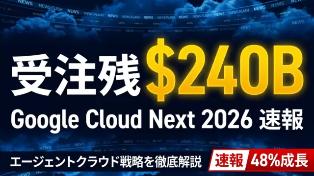 【速報】Google Cloud Next 2026｜Pichai基調講演と戦略