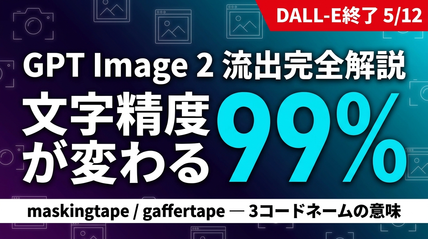 gpt-image-2 完全ガイド【2026】｜料金・日本語精度・Imagen 4/Flux 2 