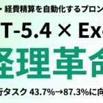 GPT-5.4×Excel経理自動化｜プロンプト10選【2026年】