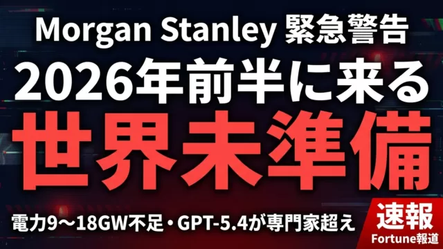 Morgan Stanley AI予測｜2026前半ブレイクスルー