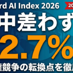 【2026年】Stanford AI Index｜米中差2.7%で導入率88%