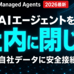 Claude Managed Agentsの自社サンドボックスとMCPトンネルで、AIエージェントを社内データに安全接続する仕組みの解説サムネイル
