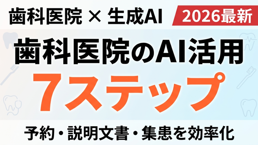 歯科医院のAI活用 サムネイル
