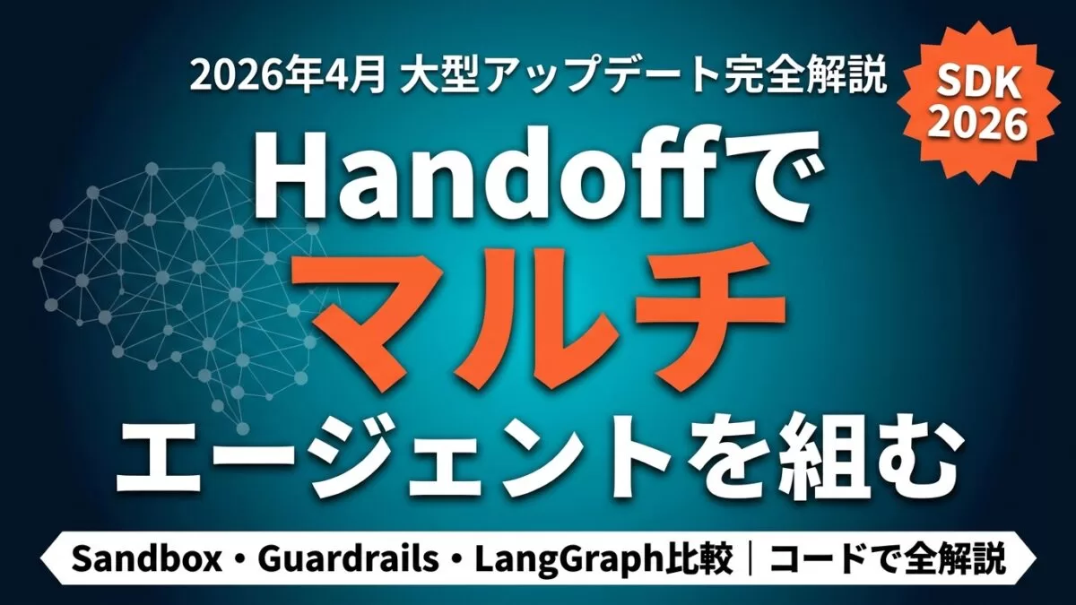 OpenAI Agents SDK マルチエージェント・Sandbox完全ガイド
