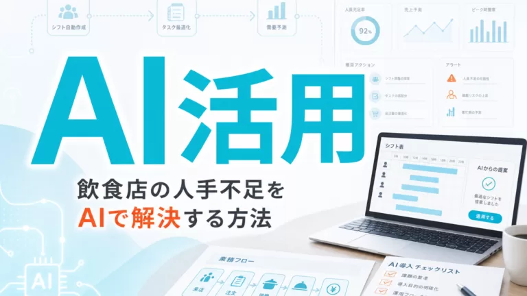 飲食店の人手不足をAIで解決する方法 サムネイル