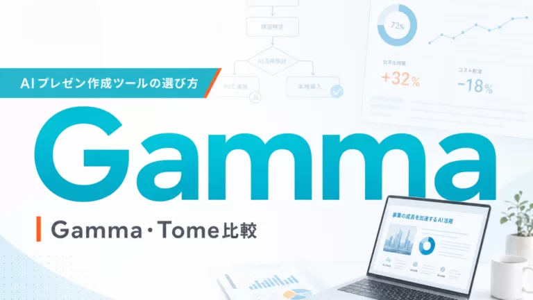AIプレゼン作成ツールの選び方|Gamma・Tome比較 サムネイル