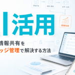 社内の情報共有をAIナレッジ管理で解決する方法 サムネイル