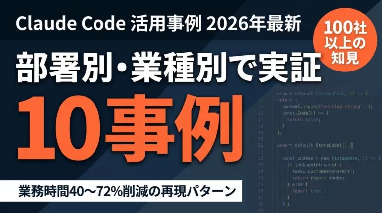 部署別・業種別で進むClaude Code活用事例10選