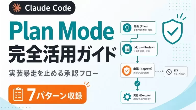 Claude Code Plan Modeの使い方と承認フロー【2026】