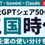ChatGPTシェアが初の50%割れ｜生成AI「三国時代」で日本企業はどう使い分けるか【2026年6月最新】