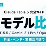 Claude Fable 5 完全ガイド｜4モデル比較で選ぶ最適解