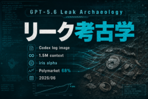 GPT-5.6 リーク考古学|Codexログから判明した1.5Mコンテキストの正体【2026年6月版】