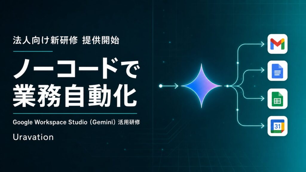 Uravation、法人向け「Google Workspace Studio(Gemini)活用研修」を提供開始