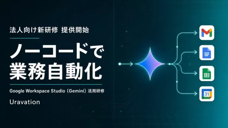 Uravation、法人向け「Google Workspace Studio(Gemini)活用研修」を提供開始
