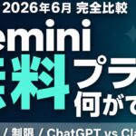 Gemini 無料プラン完全比較｜できること/制限/有料との違い【2026年】