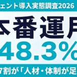 【2026年最新】AIエージェント導入実態｜本番運用5割・人材不足7割の壁