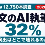 【2026年最新】arXiv論文のAI執筆率32%調査｜検出限界も解説